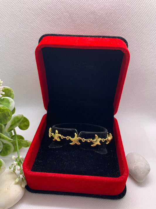 ✨ Bracelet Doré Étoiles Élégantes ✨