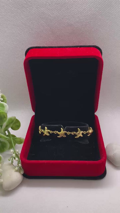 ✨ Bracelet Doré Étoiles Élégantes ✨
